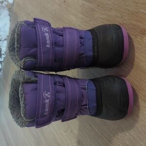 Kamik Kids' Purple and Black Snow Boots